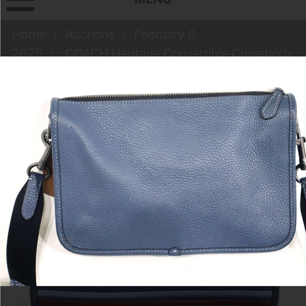 Our polished pebble leather Town tote secures with a snap closure. - Picture 3 of 8